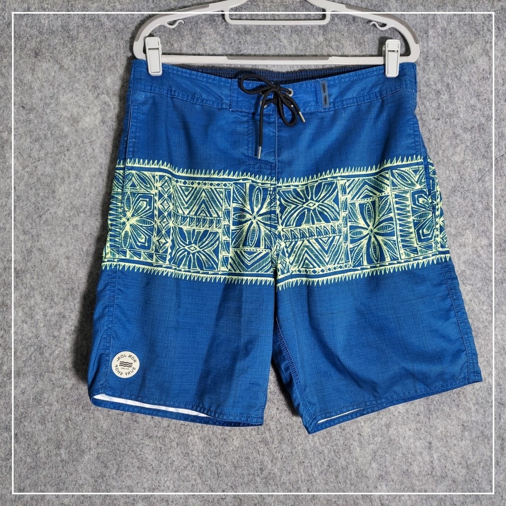 Ron Jon Surf Shop Mens L Hawaiian Board Shorts Beach Vacation Coastal Surf Style